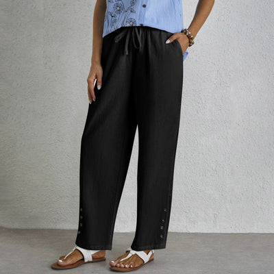 Celena™ | Pantalon Boutonné Sans Effort
