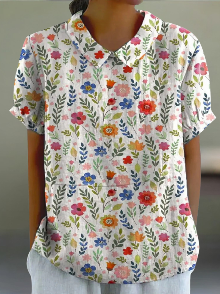 Sofia™ | Blouse à Fleurs Colorée