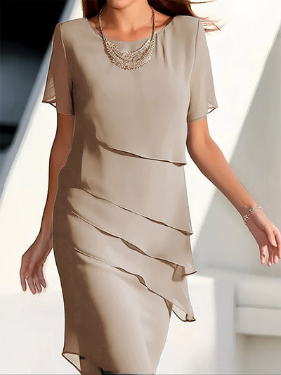 Louise | Robe Plissée En Mousseline De Soie