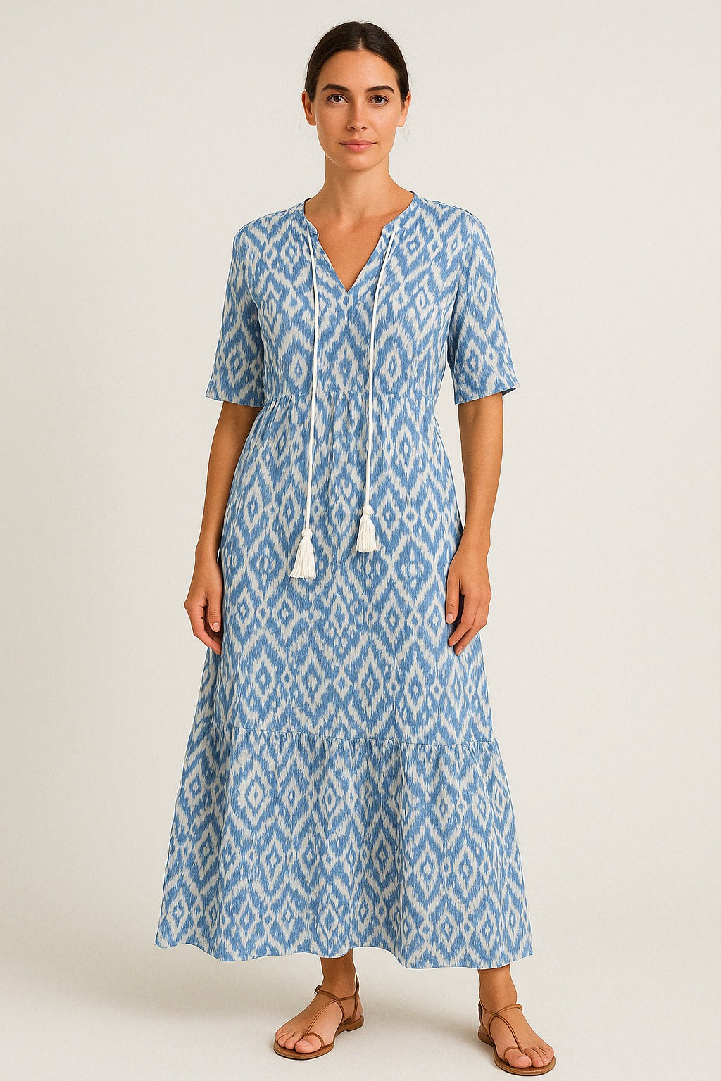 Mireille | Robe Boho avec Couverture du Ventre