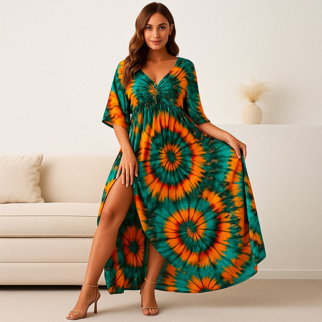 Robe Maxi Sunset Swirl