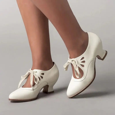 Angela - Sandales à talons en cuir orthopédique