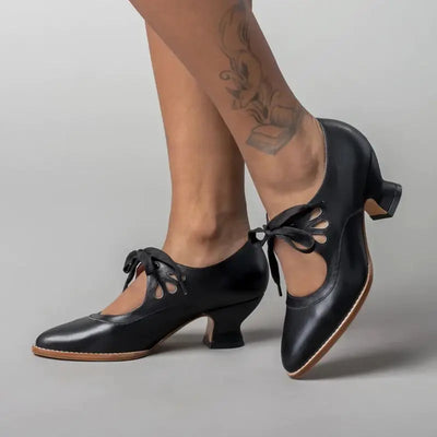 Angela - Sandales à talons en cuir orthopédique