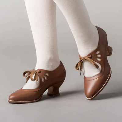 Angela - Sandales à talons en cuir orthopédique