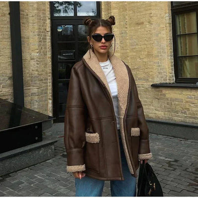 Isadora | Leather Winter Coat