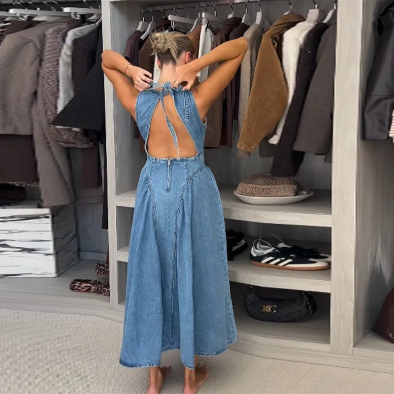 Sofia® | Rêve en Jean avec Dos Ouvert