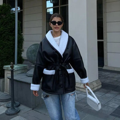 Isadora | Leather Winter Coat