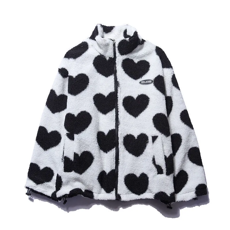 Ava | Double-Sided Heart Coat