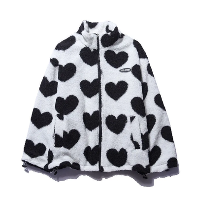 Ava | Double-Sided Heart Coat