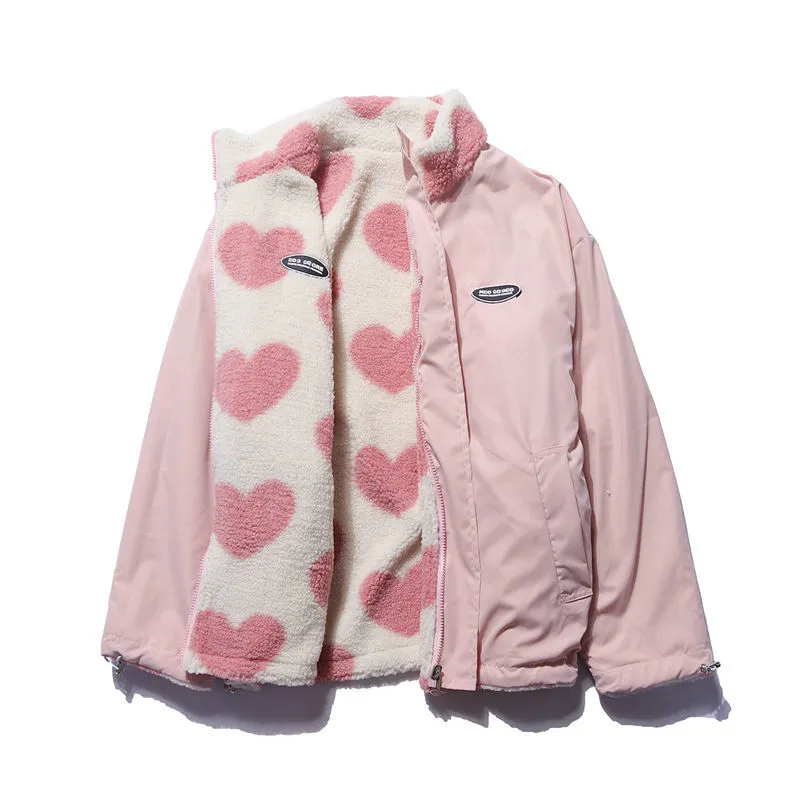 Ava | Double-Sided Heart Coat