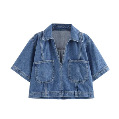 Sofia® | Ensemble en Jean à Col V