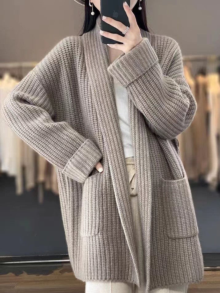 Iza | Cardigan Luxueux à Col
