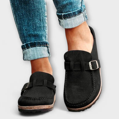 Chaussures dames orthopédiques avec boucle décorative