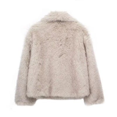 Alena | Manteau en Fausse Fourrure Élégant