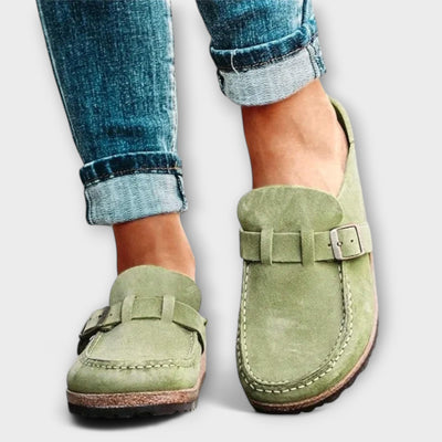 Chaussures dames orthopédiques avec boucle décorative
