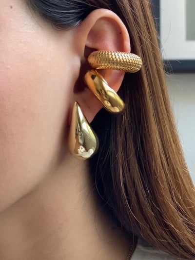 Elowen | Boucles d'Oreilles Plaquées en Or 14k