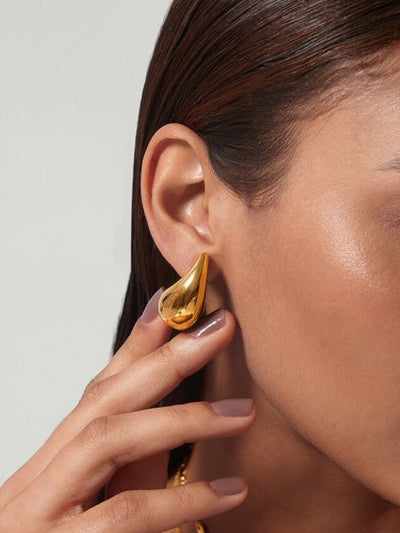 Elowen | Boucles d'Oreilles Plaquées en Or 14k