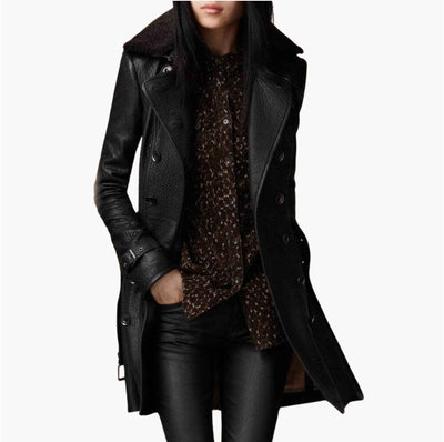 Clara | Manteau Trench en Cuir