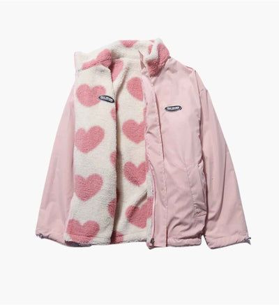 Ava | Double-Sided Heart Coat