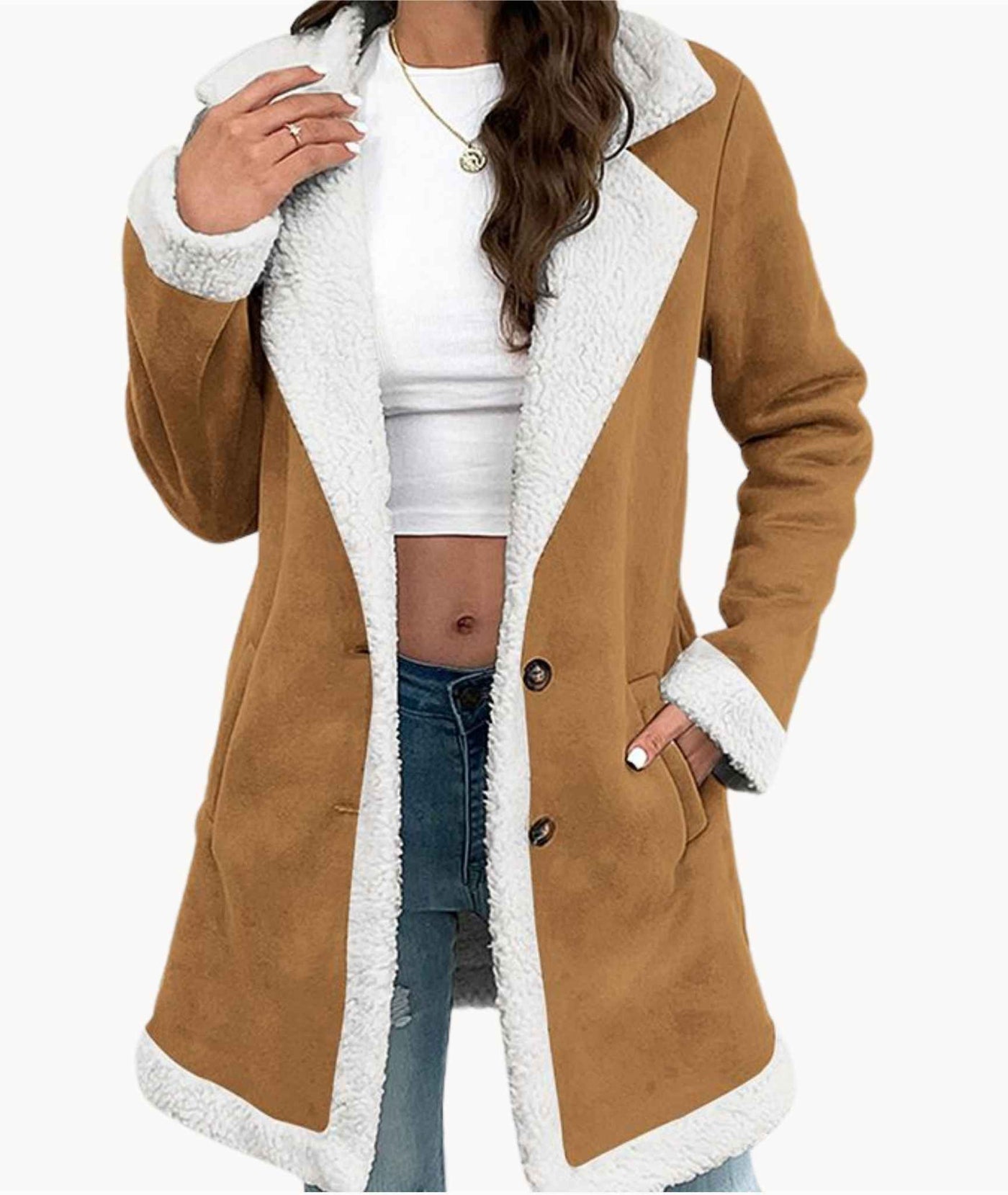 Amelia | Coat with Sherpa Lining
