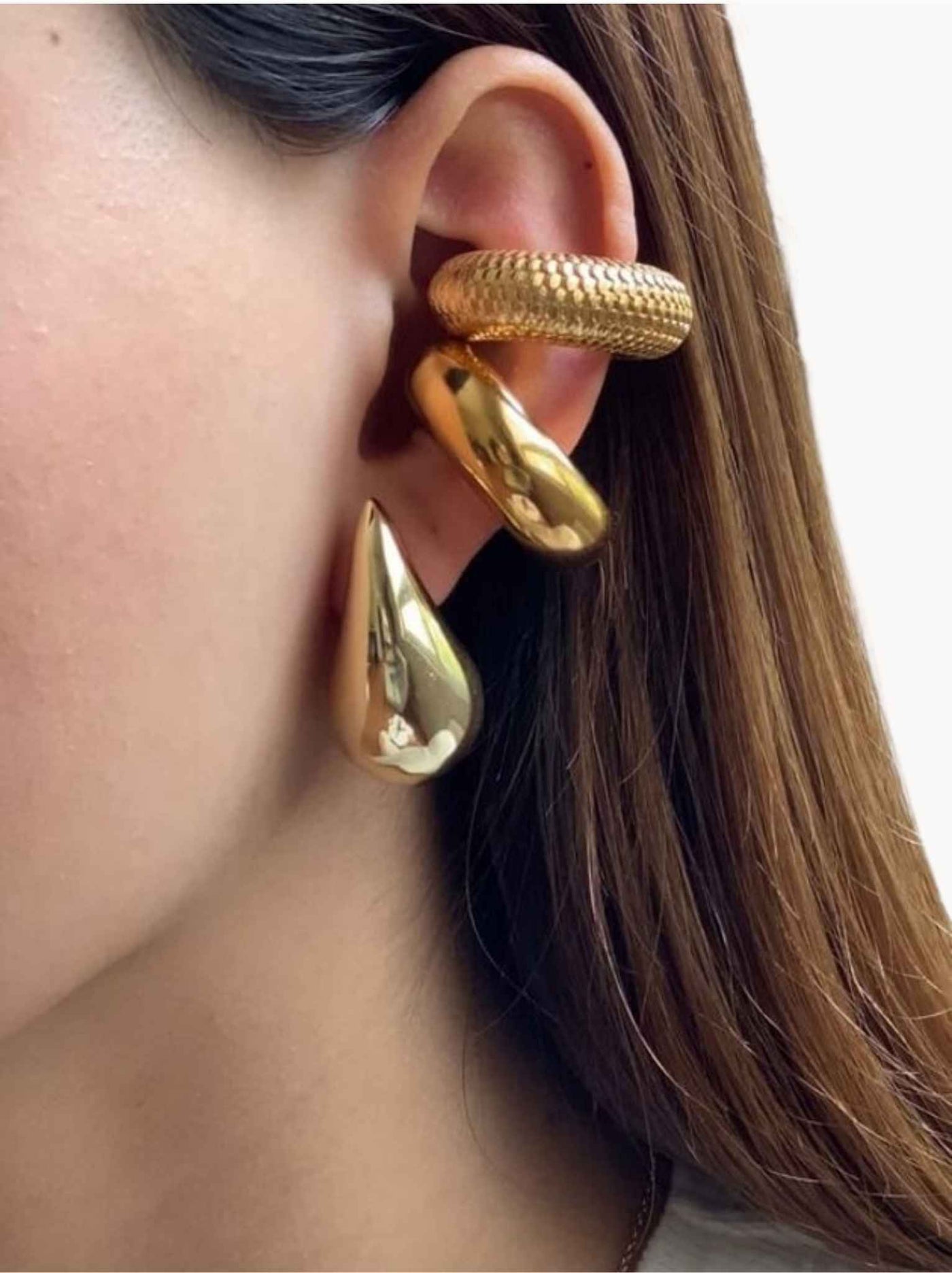 Elowen | Boucles d'Oreilles Plaquées en Or 14k