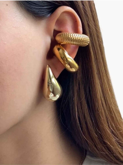 Elowen | Boucles d'Oreilles Plaquées en Or 14k