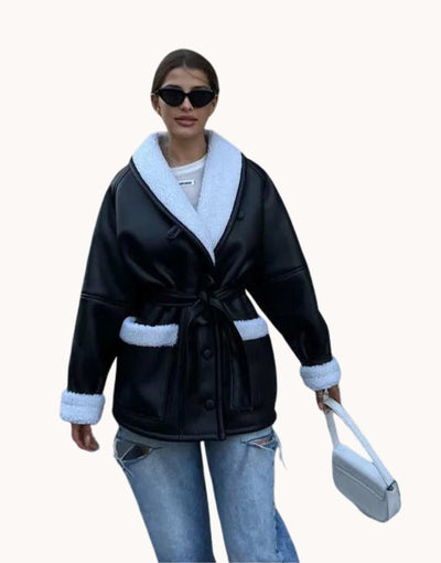 Isadora | Leather Winter Coat