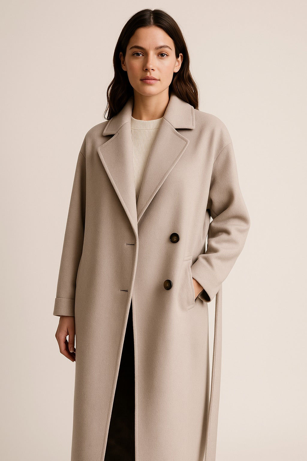Nicky | Manteau Trench en Cachemire