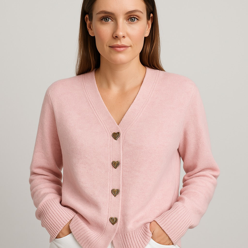 Adèle | Cardigan Boutons Cœur