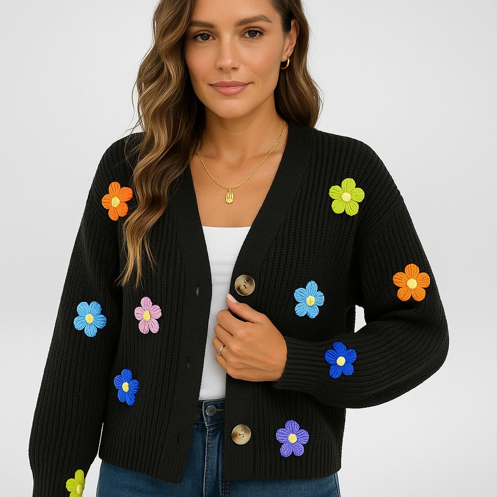 Ann | Cardigan Imprimé Floral