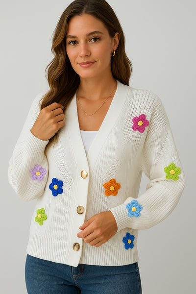 Ann | Cardigan Imprimé Floral