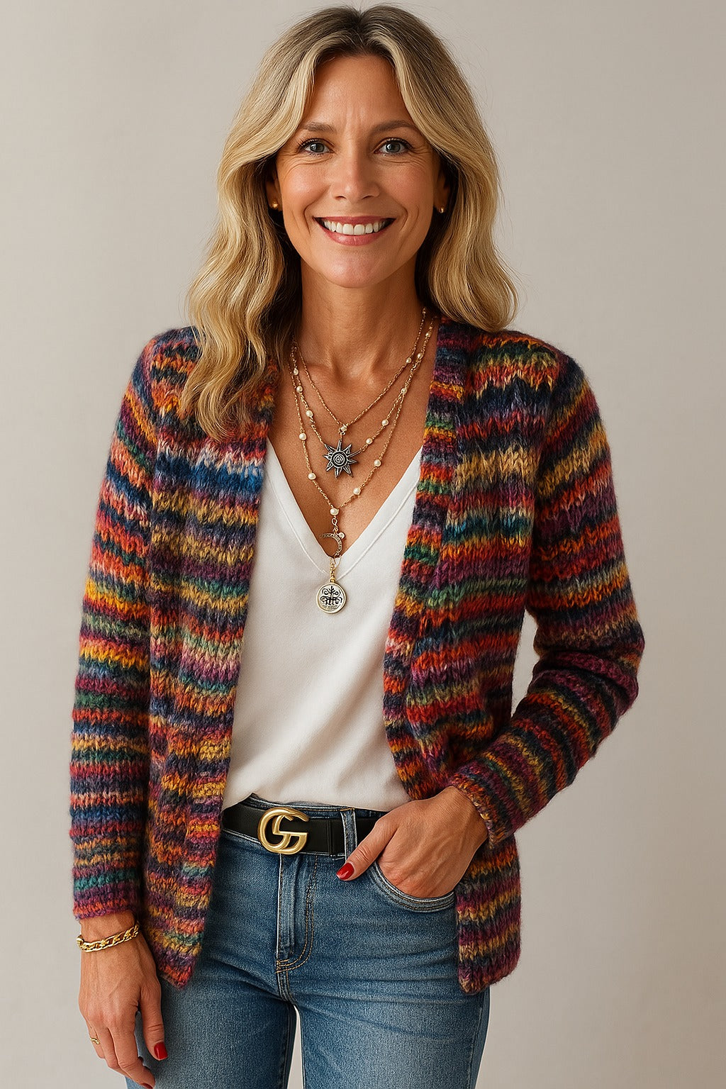 Luna | Cardigan rayé