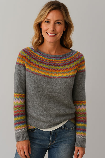 Lucie | Pull d'hiver rétro