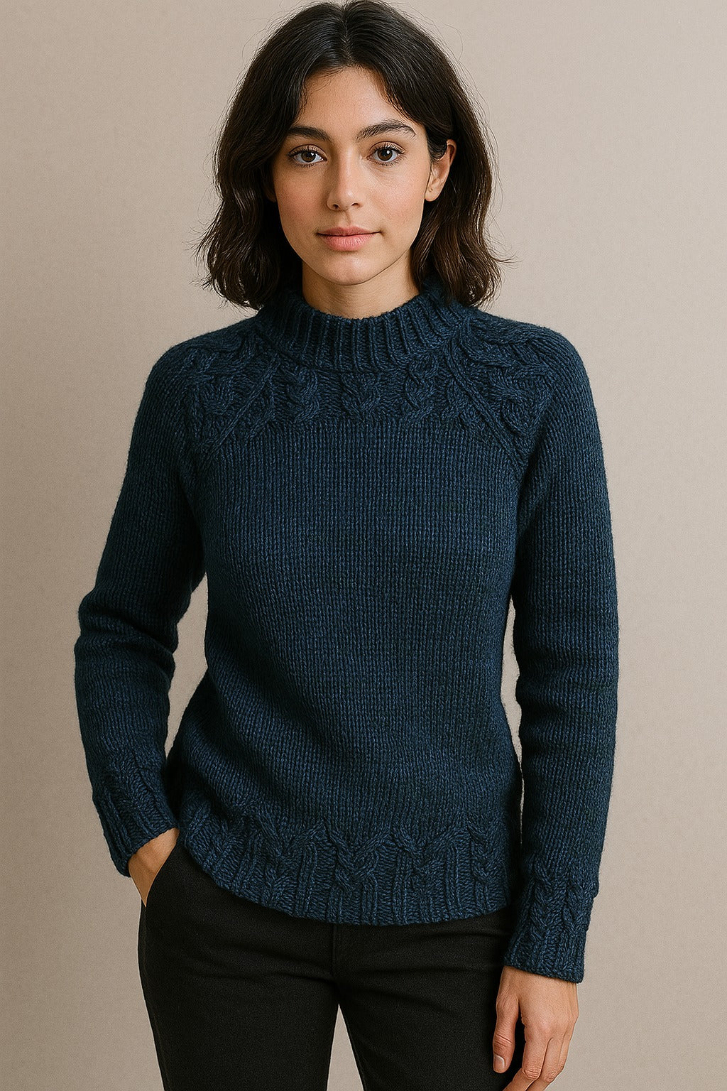 Bernadette | Pull col roulé vintage