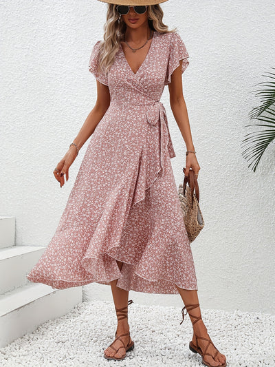 Janine | Robe Florale Petite Élégante