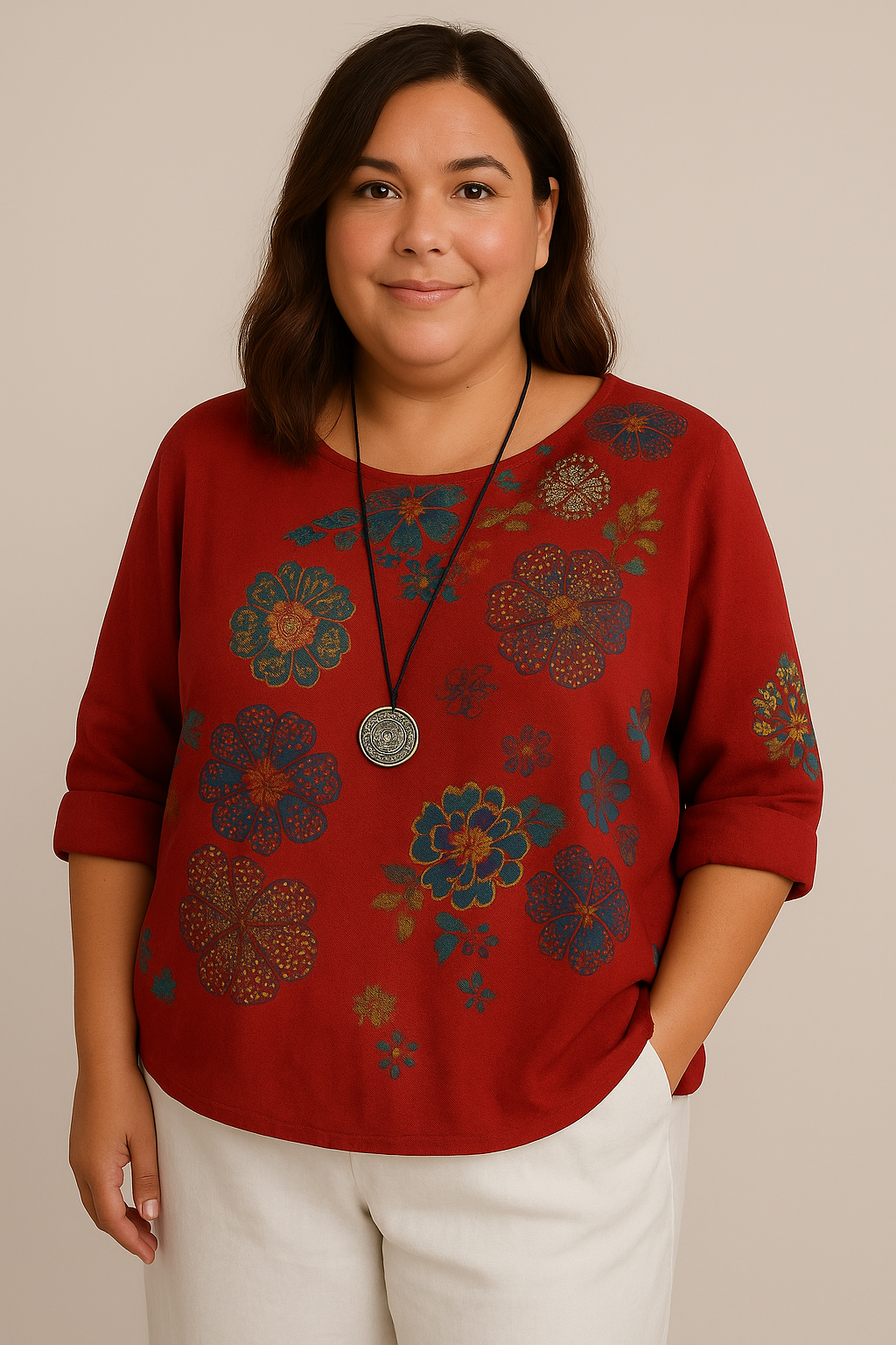Laola | T-shirt à manches courtes et motif floral