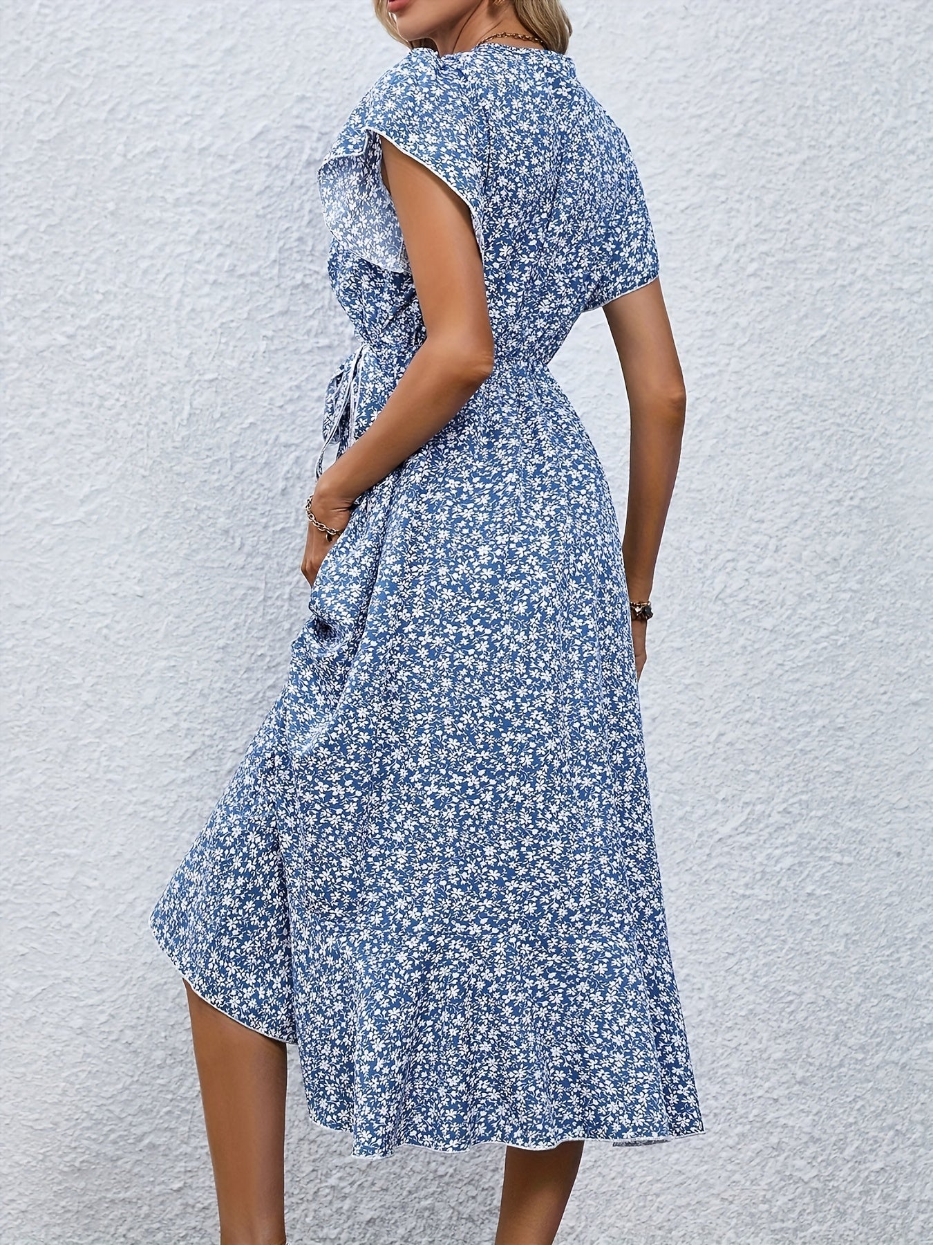Janine | Robe Florale Petite Élégante