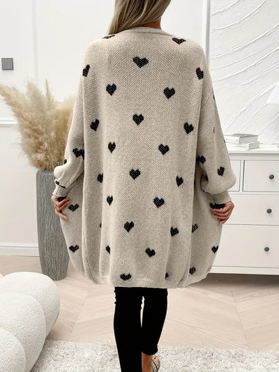 Mireille | Cardigan Motif Cœur