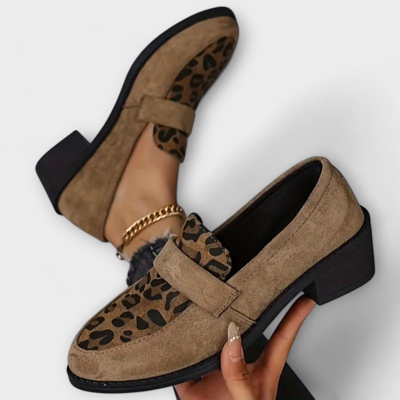 Karla - Chaussures élégantes pour femmes avec motif léopard