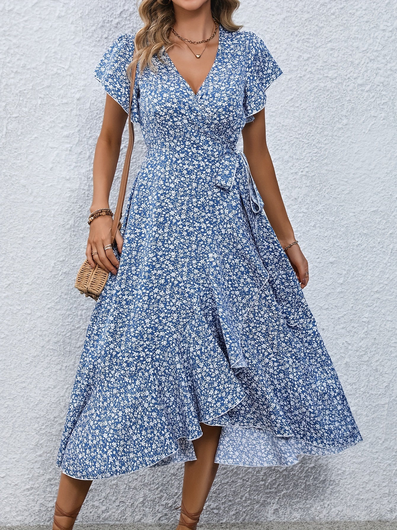 Janine | Robe Florale Petite Élégante
