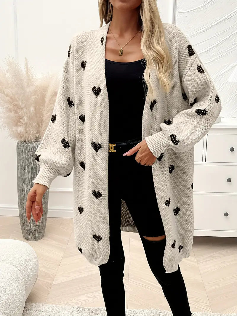 Mireille | Cardigan Motif Cœur