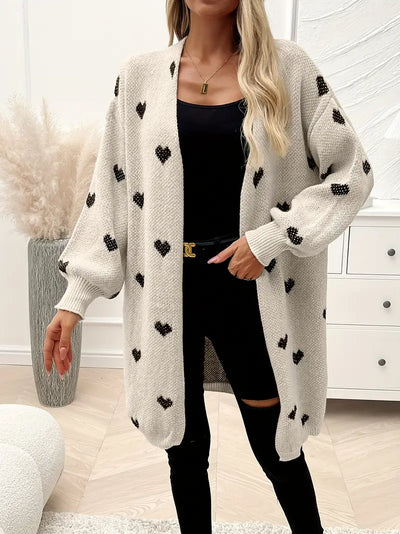 Mireille | Cardigan Motif Cœur