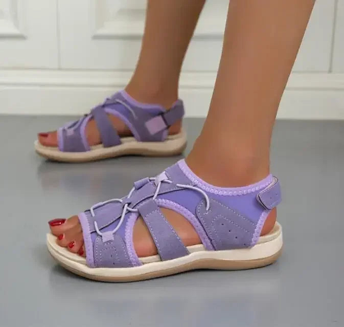 Daphne - Sandales d'été stylées et réglables avec soutien de la voûte plantaire