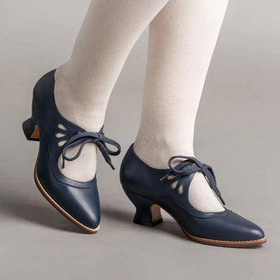 Angela - Sandales à talons en cuir orthopédique