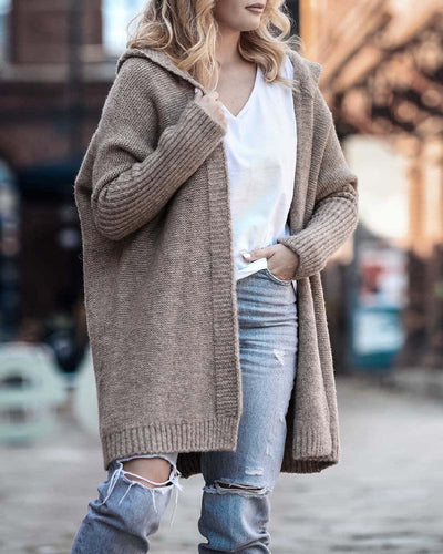 Claudine | Cardigan Long à Capuche