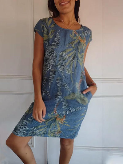 Annelym - Robe confortable à col rond