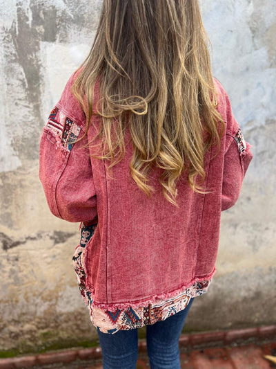 Sofia® | Veste Décontractée en Jean Patchwork