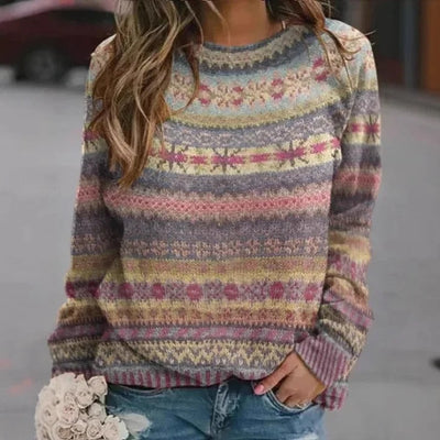 Monique | Pull d'Hiver Rétro