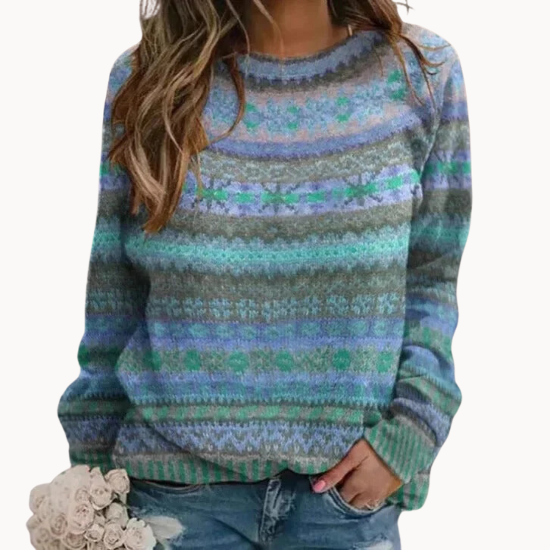 Monique | Pull d'Hiver Rétro
