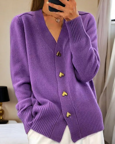 Adèle | Cardigan Boutons Cœur